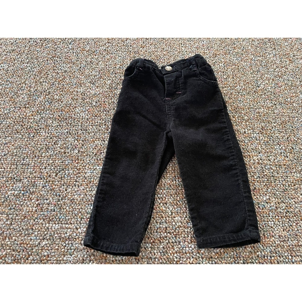Young Hearts Girls Black Corduroy Pants 12M